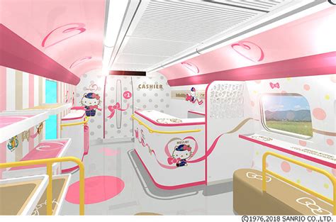 All Aboard Hello Kitty Pink Bullet Train Debuts In Japan The Mainichi