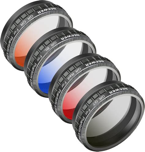 Neewer Camera Lens Graduated Color Filter Kit For Dji Phantom 4 Pro