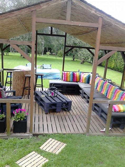Outdoor Pallet Terrace Recyclart Pallet Garden Furniture Pallet