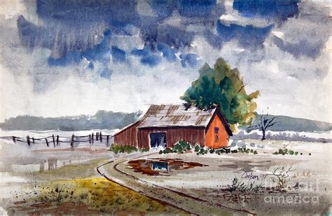 Country Barn Painting By Anthony Coulson Fine Art America