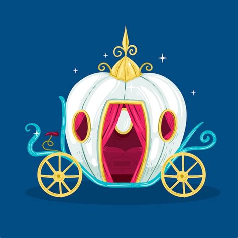 Free Vector Fairytale Carriage Concept
