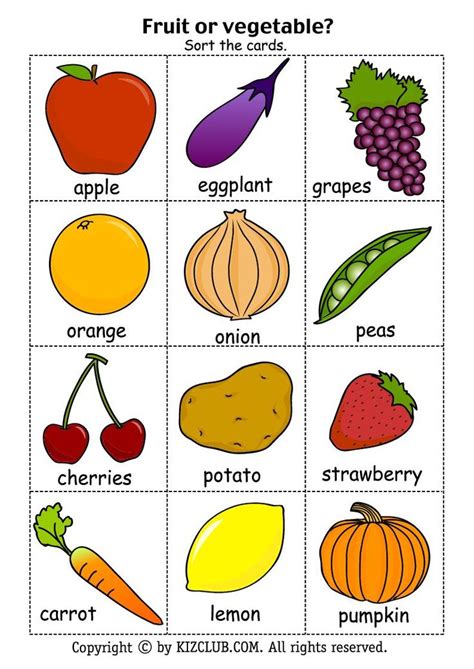 Freeprintablefruitsandvegetables Fruit Picture Fruits And