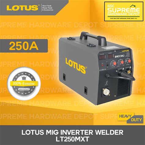 Lotus Mig Inverter Welder 250a Lt250mxt Shopee Philippines
