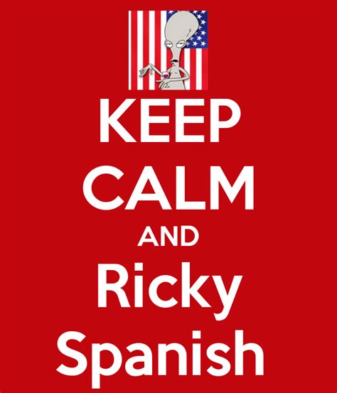 keep calm and ricky spanish poster aya keep calm o matic
