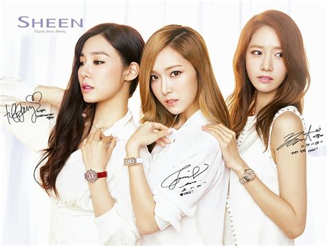 [pictures] 131207 Snsd Tiffany Jessica And Yoona Casio Sheen Official Wallpaper