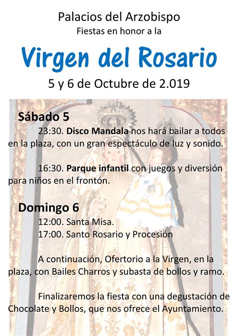 Fiestas En Honor A La Virgen Del Rosario