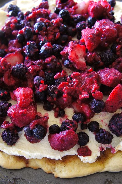 Savory Sweet And Satisfying Mixed Berry Breakfast Pizza