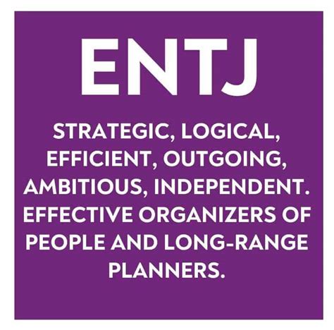 Entj Personality Type Commander Personality