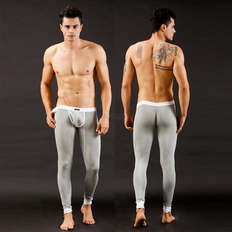 Winter Long Johns Pants Mens Thermal Cotton Warm Leggings Underwear