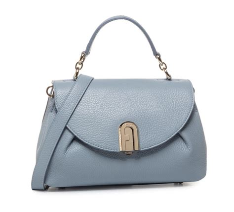 Furla Ladies Sleek Top Handle Shoulder Bag In Light Blue 1044982 Bzt5