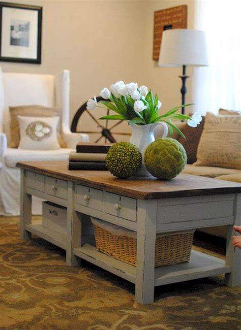 Crate and pipe end table. 25 Best DIY Farmhouse Coffee Table Ideas and Designs for 2020