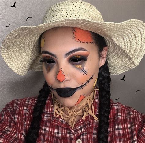 scary and cute scarecrow makeup for halloween top 5 easy tutorials glory of the snow