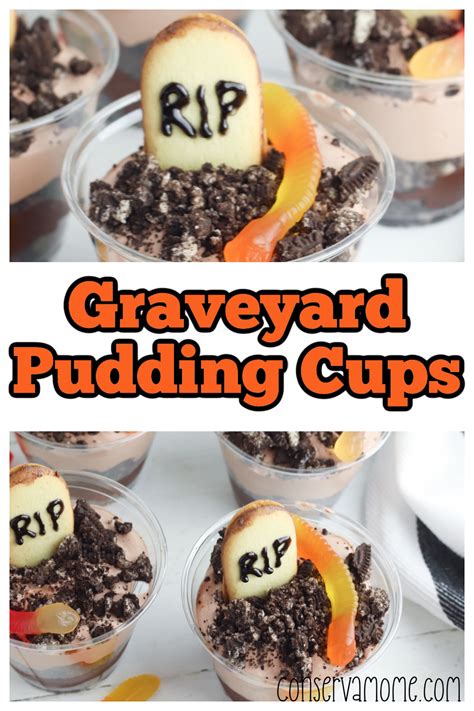 Graveyard Pudding Cups A Fun Halloween Dessert Conservamom