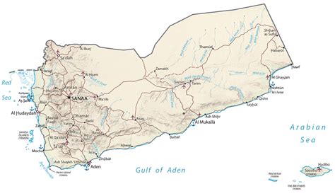 Map Of Yemen Gis Geography