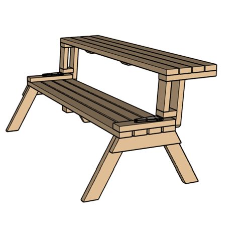 How To Make A Folding Picnic Table Bench Step By Step Foldable Picnic