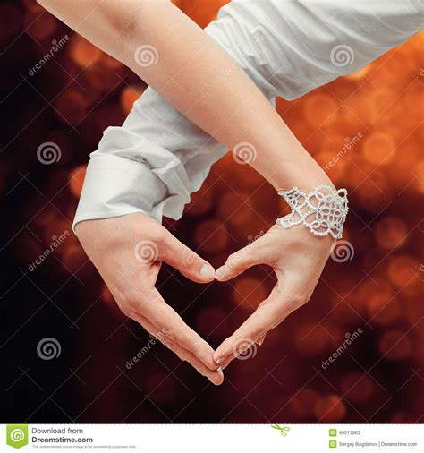 lovers couple making a heart with hands stock image image of pair romance 49017963