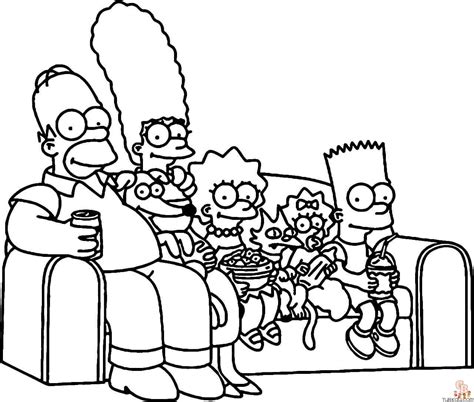 Planse De Colorat Simpsons De Imprimat Gratuit Pentru Copii și Adulți