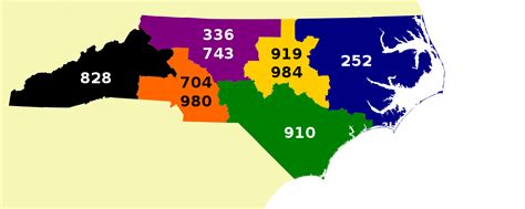 Usa Telephone Area Code Map North Carolina Area Code 828