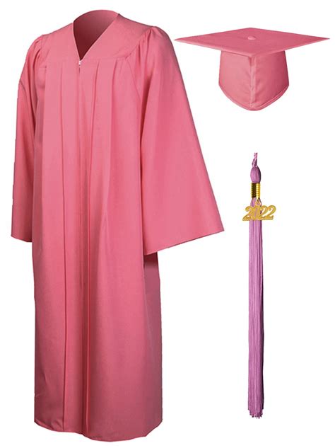 Graduationmall Matte Graduation Gown Cap Tassel Set 2023 For High