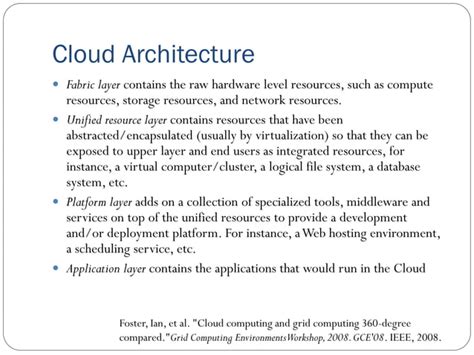 Cloud Computing Architecture Ppt