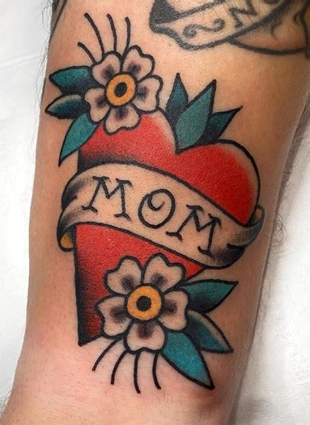 Traditional Mom Tattoo Clipart