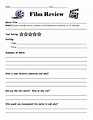 Movie Review Template by Lisa Gerardi | TPT