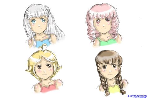 When it's for spikey hair, you're obviously going to want each strand to go upwards. How to Draw Anime Hair for Girls, Step by Step, Anime Hair ...