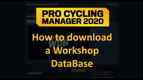 Pro cycling manager 2020 free download pc game: How to download a Workshop Database for Pro Cycling ...