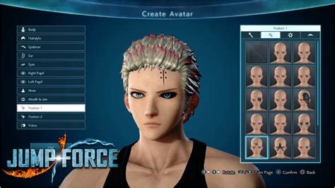 Jump Force All Character Creation Options Male And Female Youtube