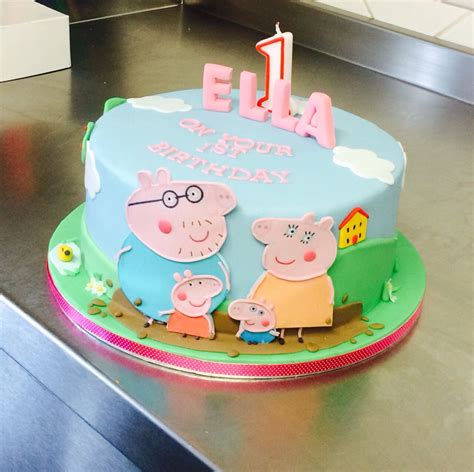 Ellas Peppa Pig Birthday Cake Peppa Pig Birthday Cake Peppa Pig Party