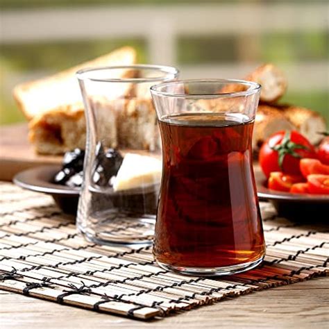 Tribal Glass Piece Tea Set 125 Ml Turkish Coffee Cups English Home