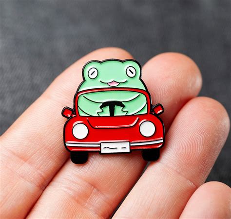 Cute Frog Enamel Pin Frog Pins T Pin Kids Pins Frog Etsy
