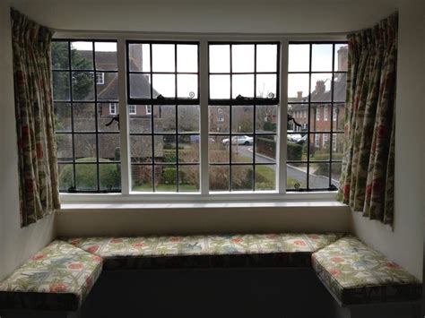 Bay Window William Morris Sill Length Curtains Homify Ventanas