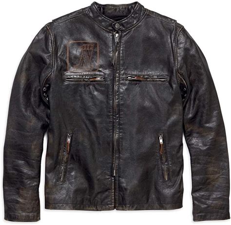 Harley Davidson Mens Speed Distressed Slim Fit Leather Jacket 98004