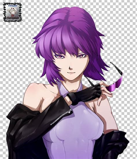 Motoko Kusanagi Anime Ghost In The Shell Studio Ghibli Cyborg PNG Clipart Anime Black Hair