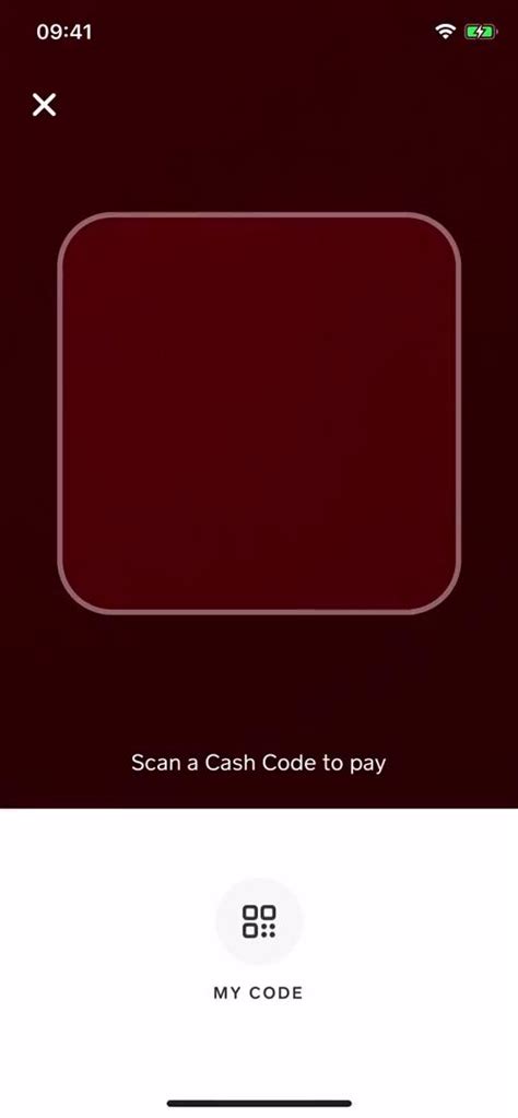 Cash App Scan Barcode Screenshot
