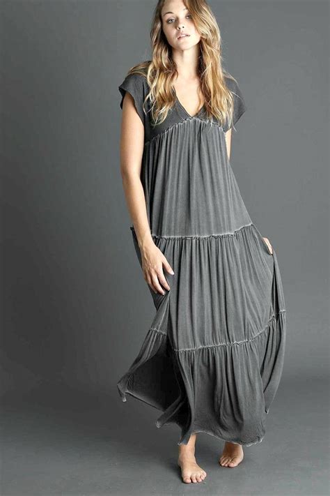 Tiered Maxi Dress With Sleeves Ideas Prestastyle