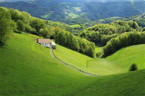 France Grasslands Forests Houses Esnazu Aquitaine Nature