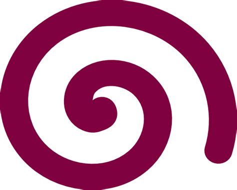 Simple Spiral Purple Clip Art at Clker.com - vector clip art online ...