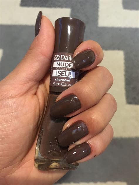 Esmalte Dailus Coleção Nude Cada um tem o seu Puro Cacau Nails