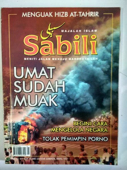 Jual Majalah Islam Sabili Umat Sudah Muak Di Lapak Tridero Bookstore