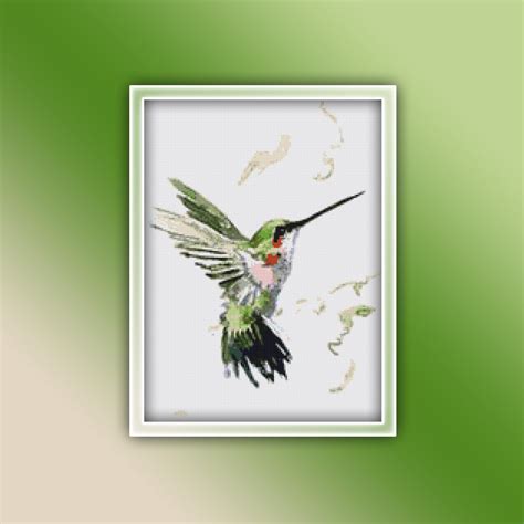 Hummingbird Cross Stitch Pattern Instant Digital Pdf Etsy