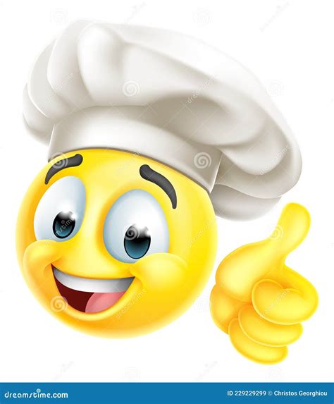 Chef Emoticon Cook Cartoon Face Stock Vector Illustration Of Emojis