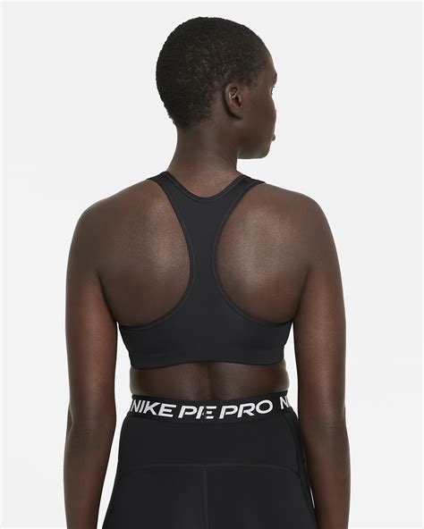 Nike Dri Fit Swoosh Womens Medium Support 1 Piece Pad Graphic Sports