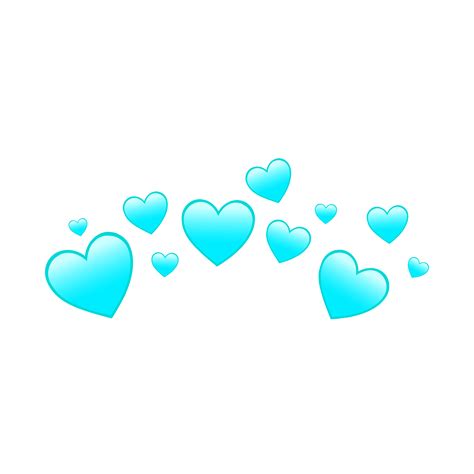 Freetoedit Heartcrown Blue Overlay Cute Sticker By Angclust