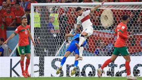 Hasil Skor Maroko Vs Portugal 1 0 Ronaldo Pulang Hakim Ziyech Dkk Ke