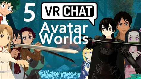 5 Vrchat Anime Avatar Worlds Youtube