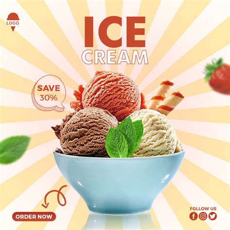 Ice Cream Social Media Post On Behance
