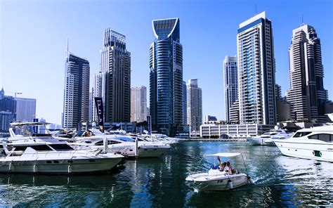 Dubai Boats Buildings Burj City Country Development