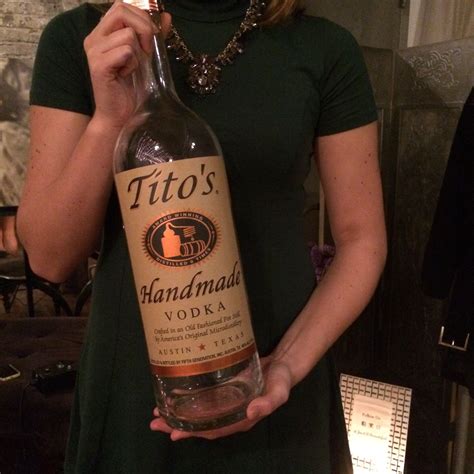 Titos Vodka Bottle That Was Ginormous At Our Holiday Open House